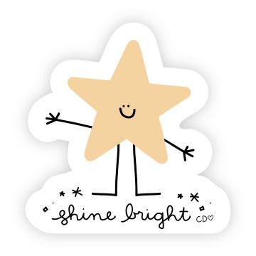 Shine Bright Star Decal Sticker